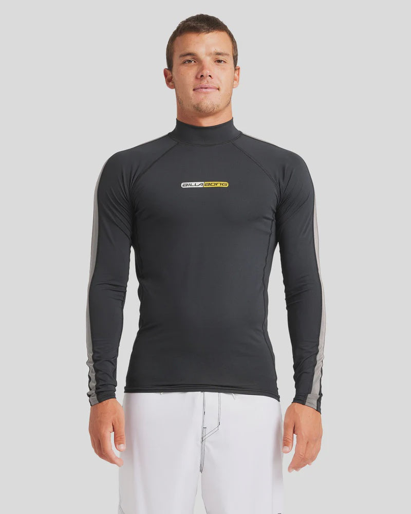 BILLABONG SPEC 73 PERFORMANCE LONG SLEEVE RASH VEST - BLACK
