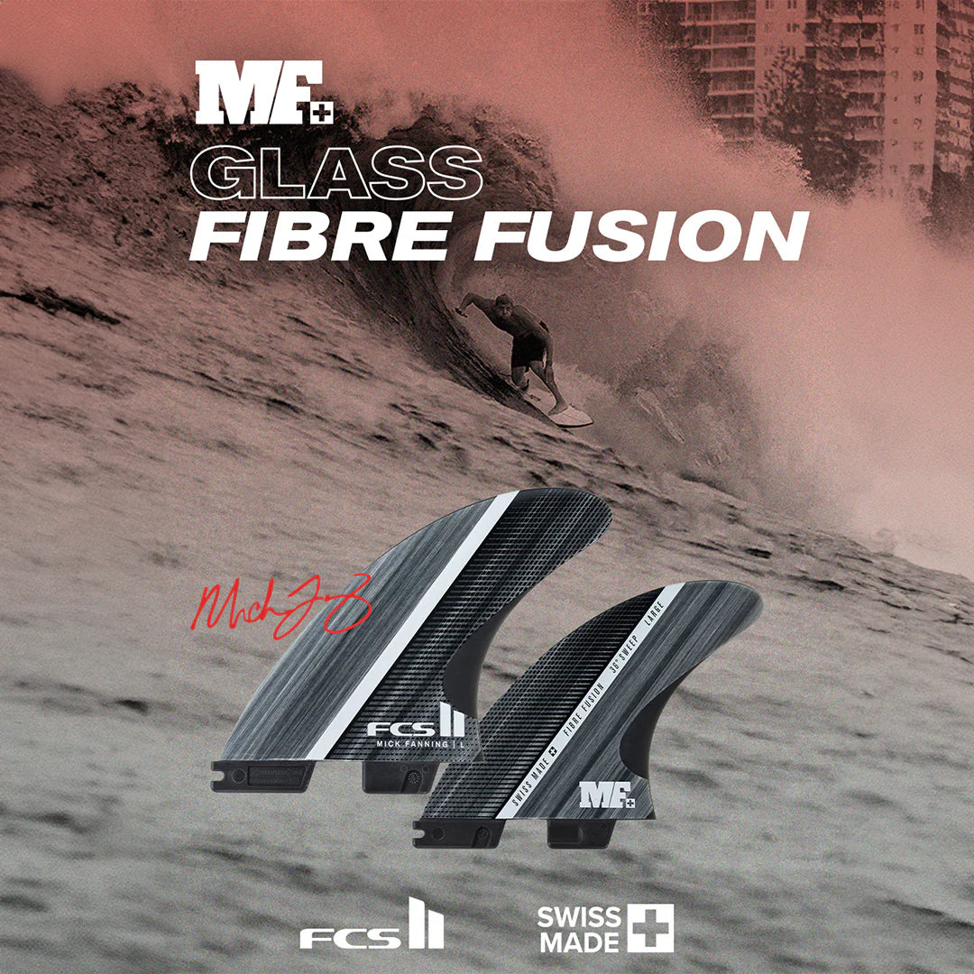 FCS II Mick Fanning Glass Fibre Fusion Tri Fin Set - new