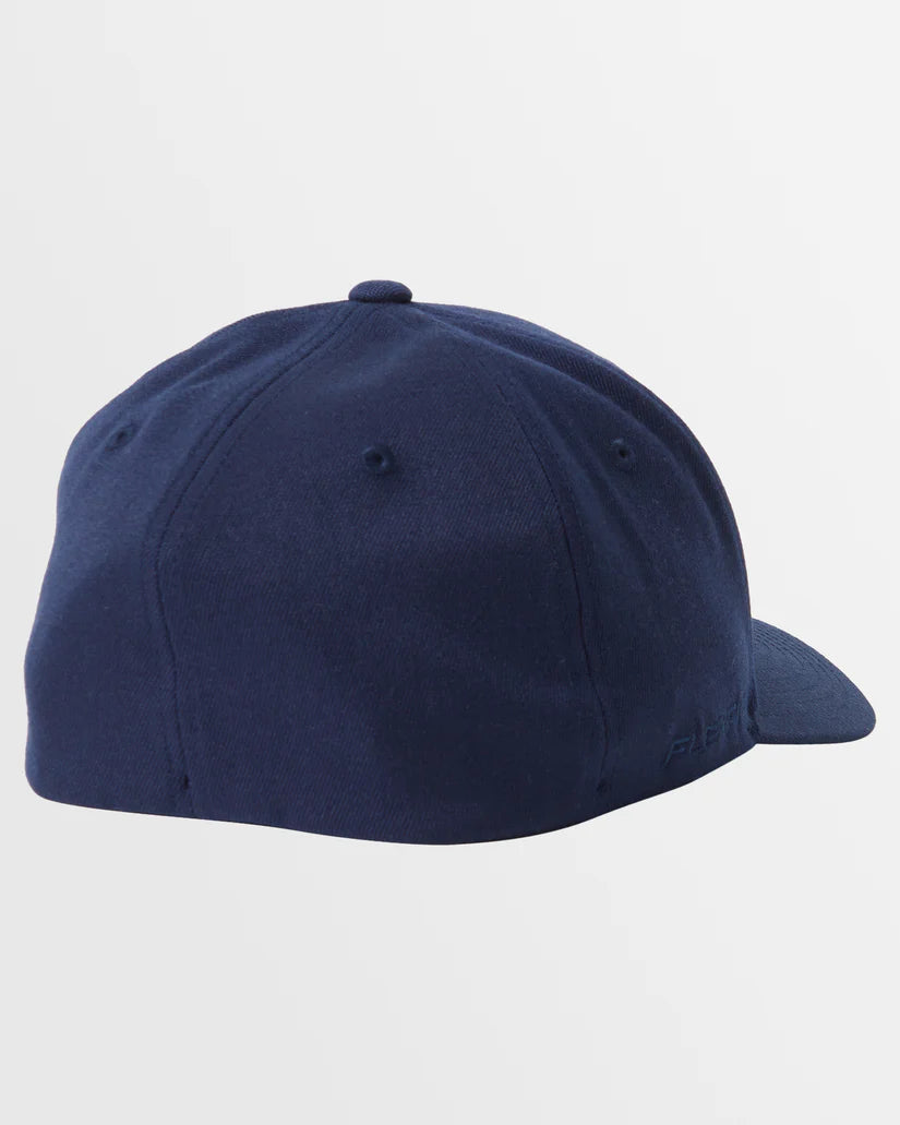 QUIKSILVER MOUNTAIN & WAVE  FLEXIFIT CAP - NAVY