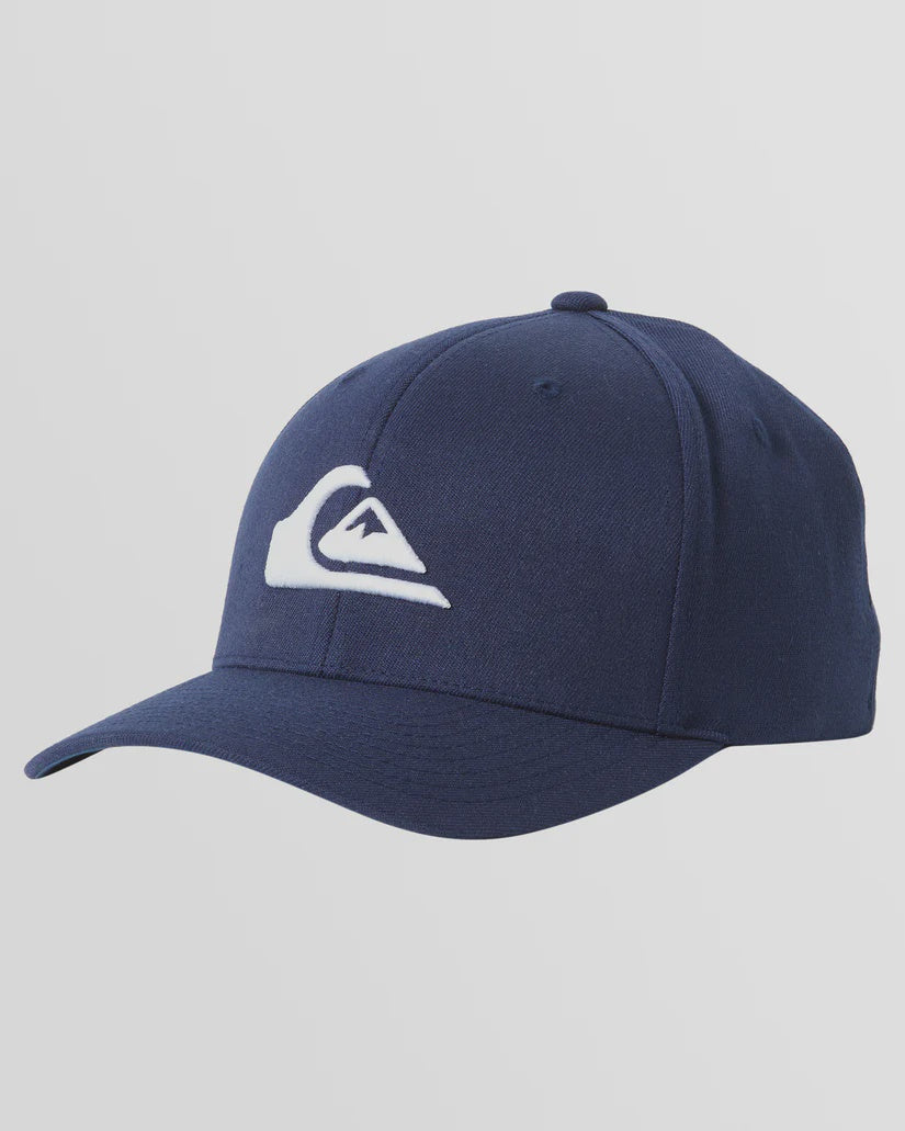 QUIKSILVER MOUNTAIN & WAVE  FLEXIFIT CAP - NAVY