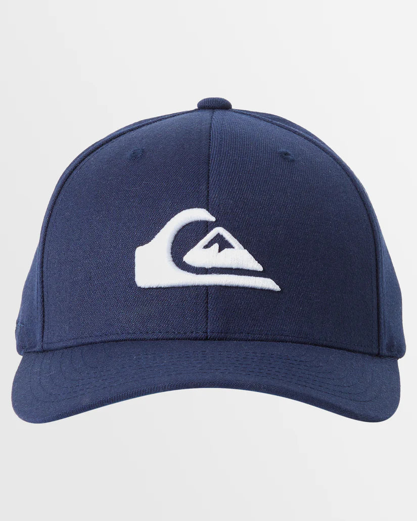 QUIKSILVER MOUNTAIN & WAVE  FLEXIFIT CAP - NAVY