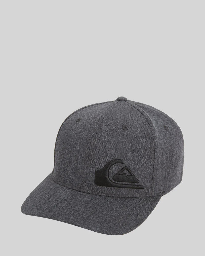 QUIKSILVER FINAL FLEXI FIT CAP -  CHARCOAL HEATHER