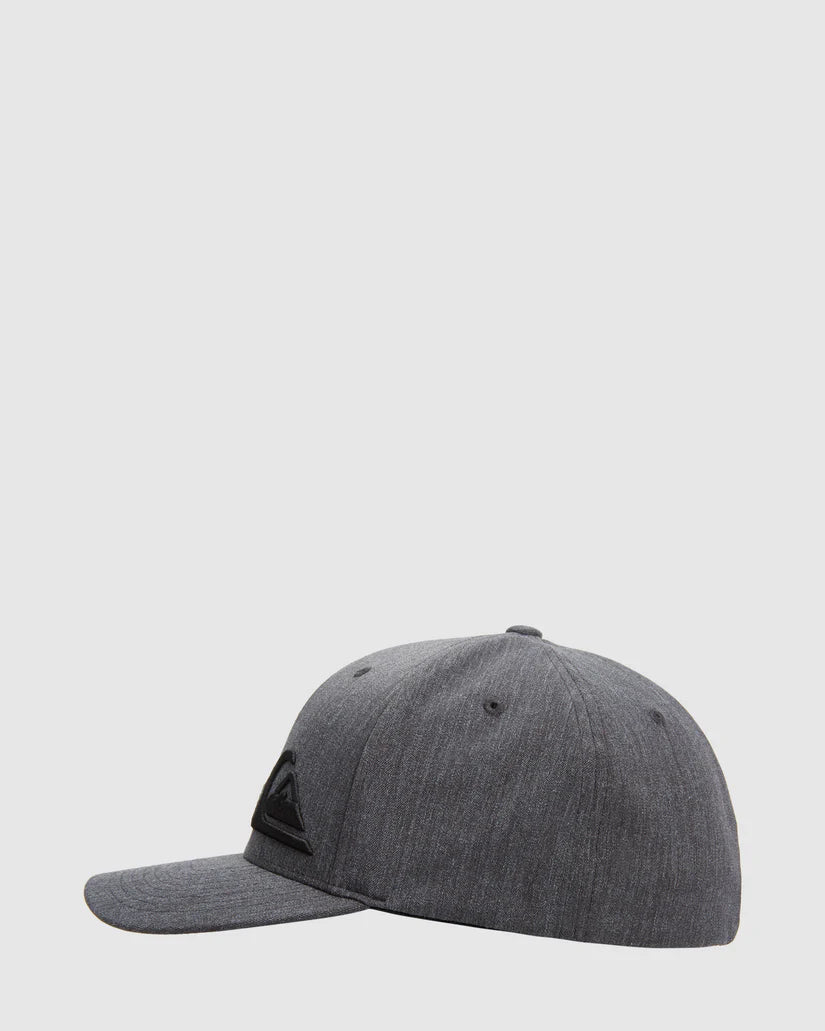 QUIKSILVER FINAL FLEXI FIT CAP -  CHARCOAL HEATHER