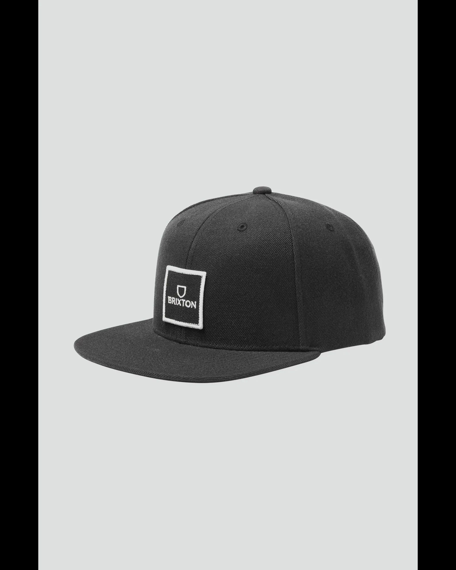BRIXTON ALPHA SQUARE MP SNAPBACK - BLACK/BLACK