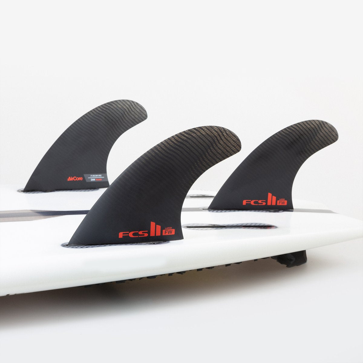 FCS II FIREWIRE TRI-QUAD FIN SET - BLACK