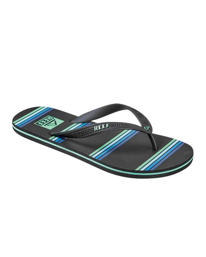 SEASIDE RUBBER THONGS - PRINTS  AQUA/GREEN on sale$15