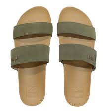REEF CUSHION BOUNCE VISTA SUEDE SLIDES