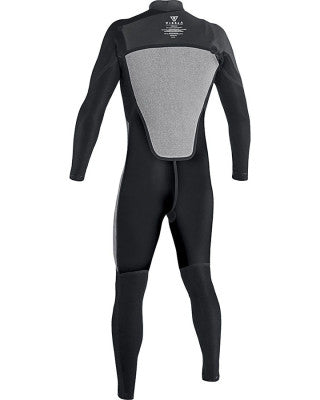 VISSLA HIGH SEAS DRAINER 3/2 CHEST ZIP STEAMER - BLACK HEATHER : MW32IHDR