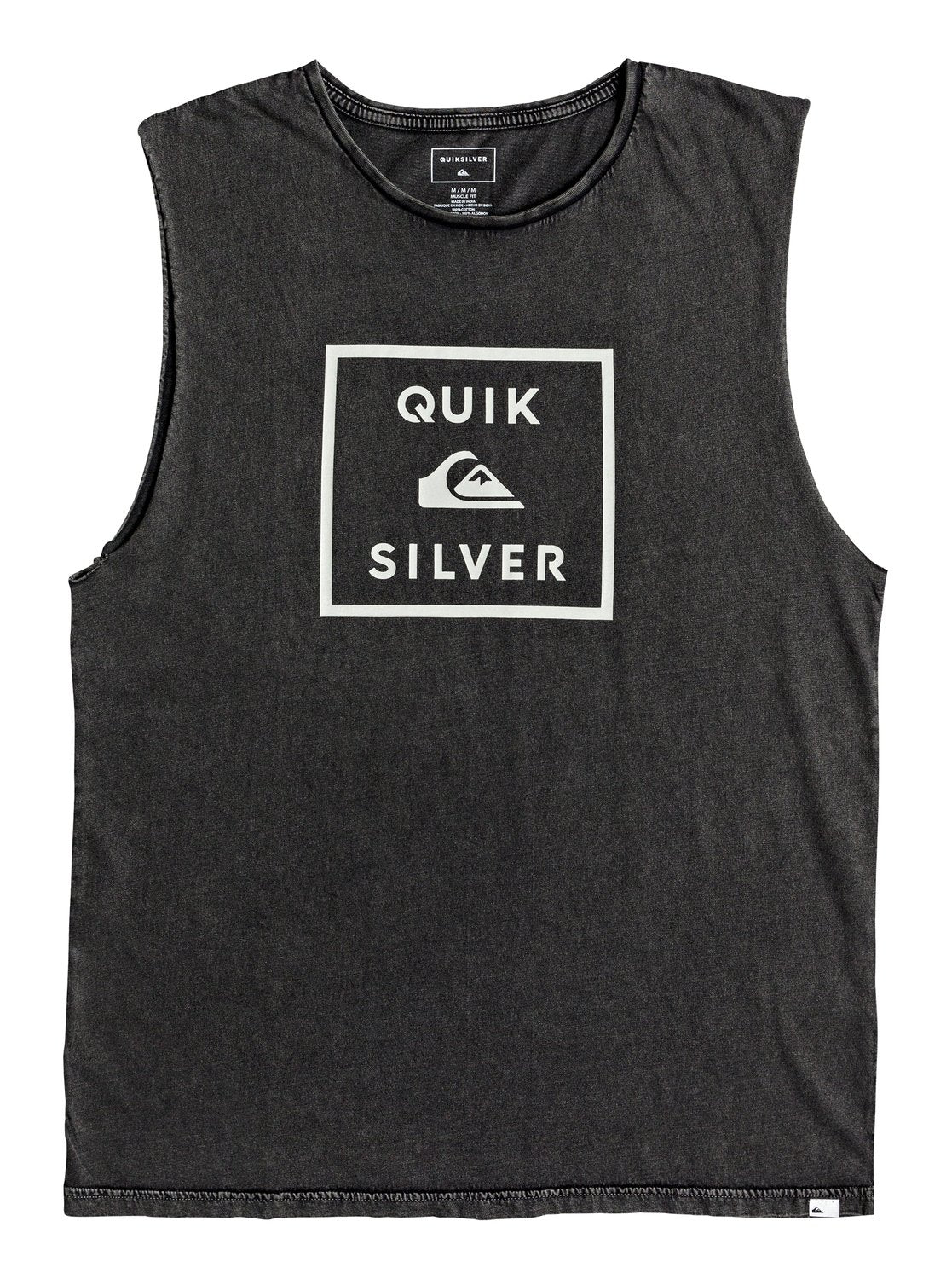 QUIKSILVER GRIND DATE MUSCLE SHIRT - BLACK