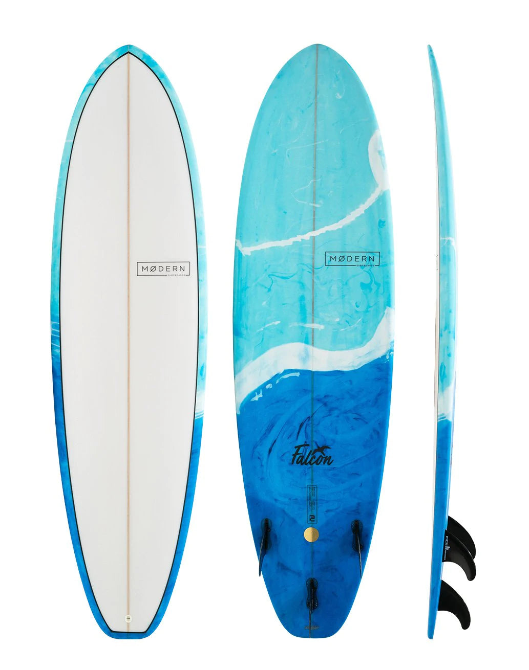 MODERN FALCON MINI MAL - SURFBOARD ON SALE(OLDER COLOURS)
